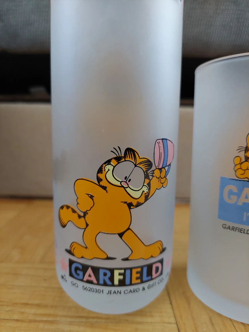 Vintage Garfield 1978 Jim Davis Frosted Glass Cup - photo 4