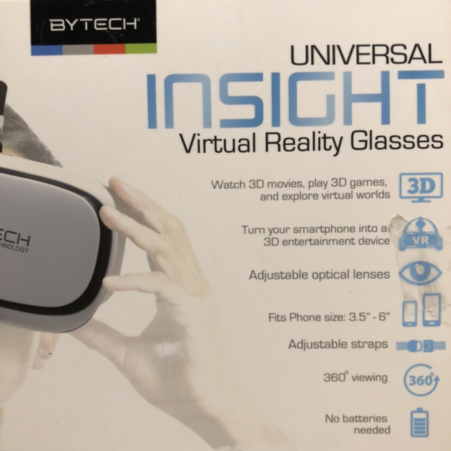 BYTECH | Universal Insight Virtual Reality Glasses 3D