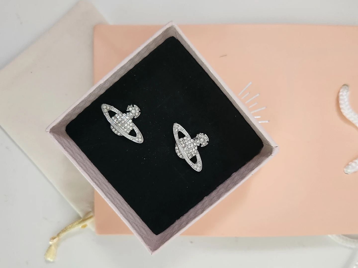 saturn westwood inspired earrings thumbnail