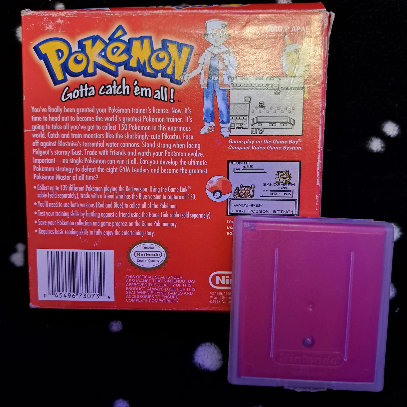 Pokemon Red Version Gameboy with Original Box - photo 2