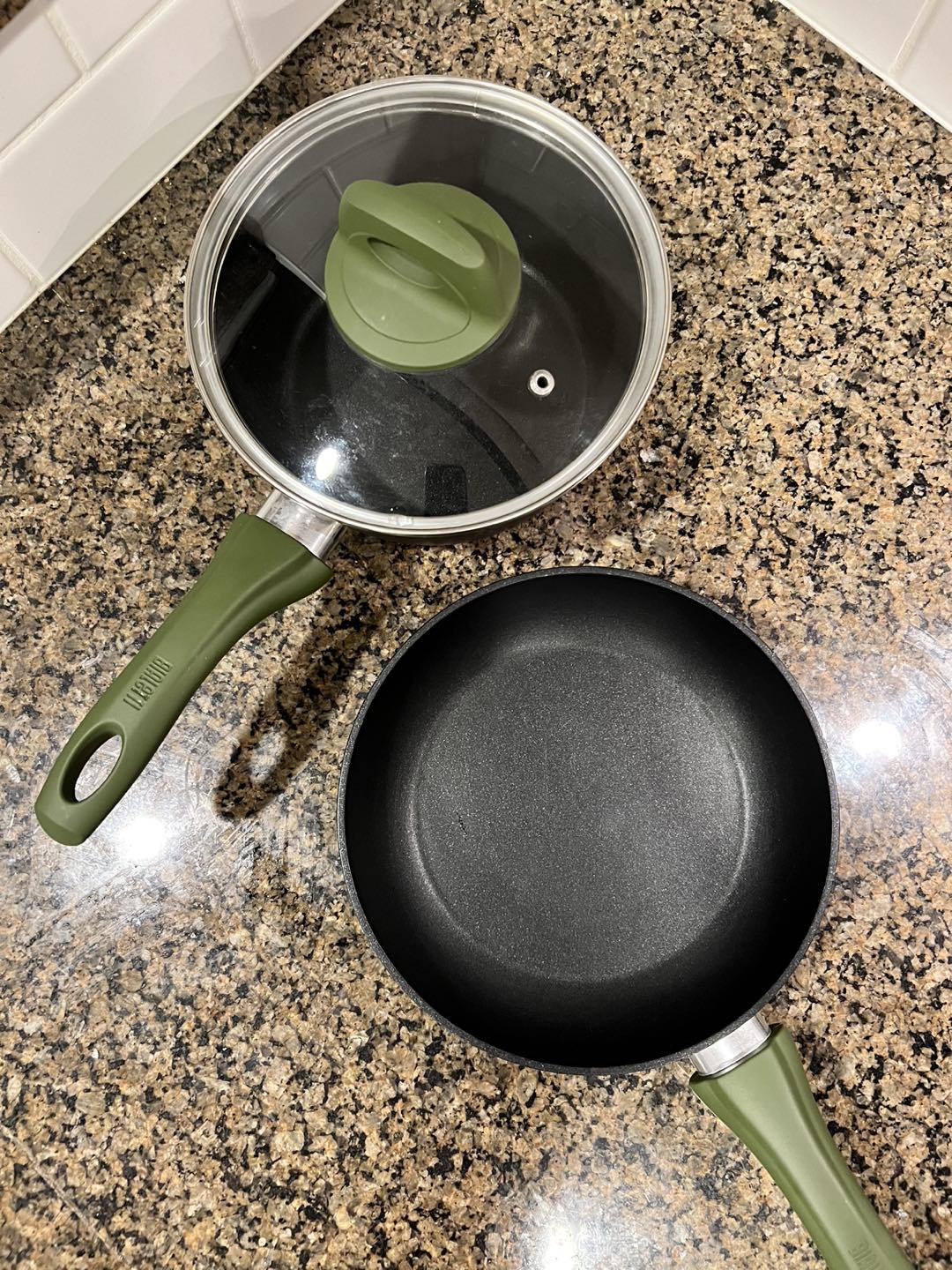 Bialetti Simply Italian Nonstick Covered Sauce Pan & Frying Pan - photo 2