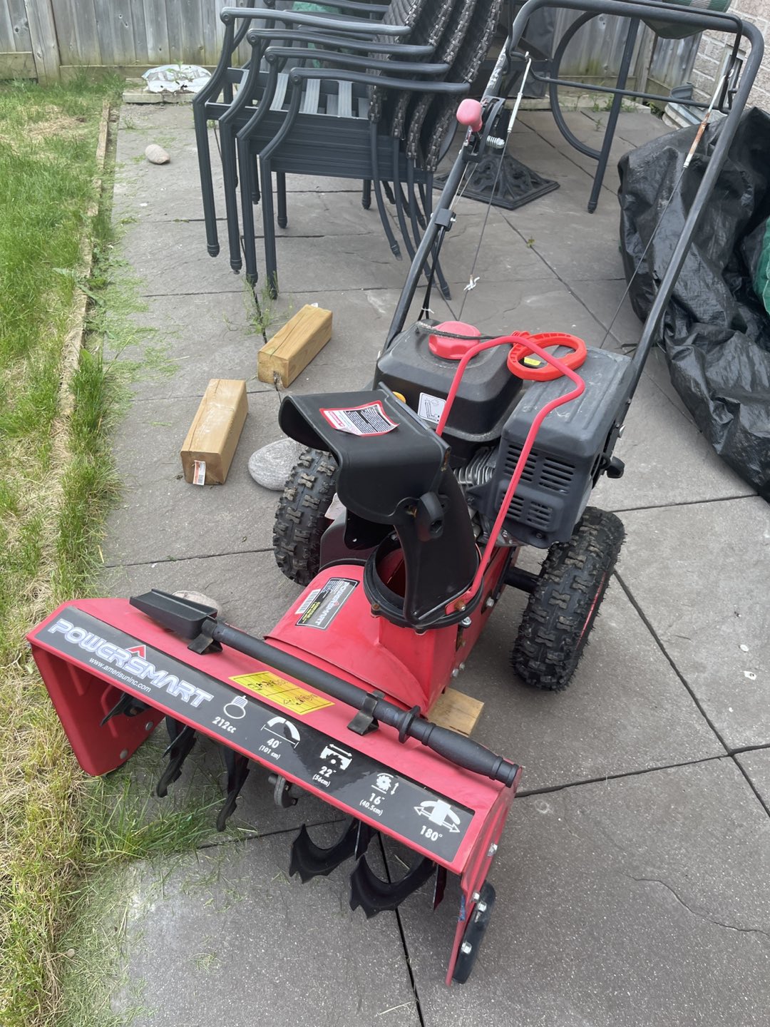 Powersmart 212cc snowblower/snow plow