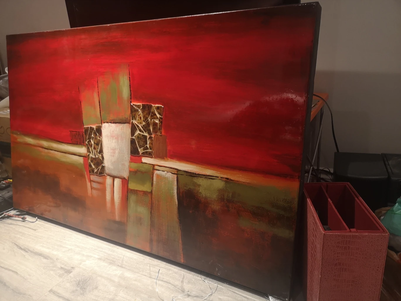 modern art work on canvas - photo 2