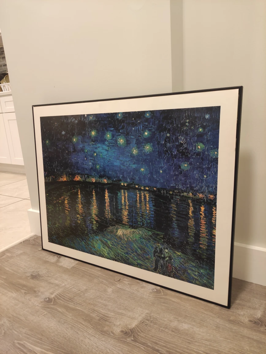 Framed big print - Starry Night Over the Rhône - photo 2