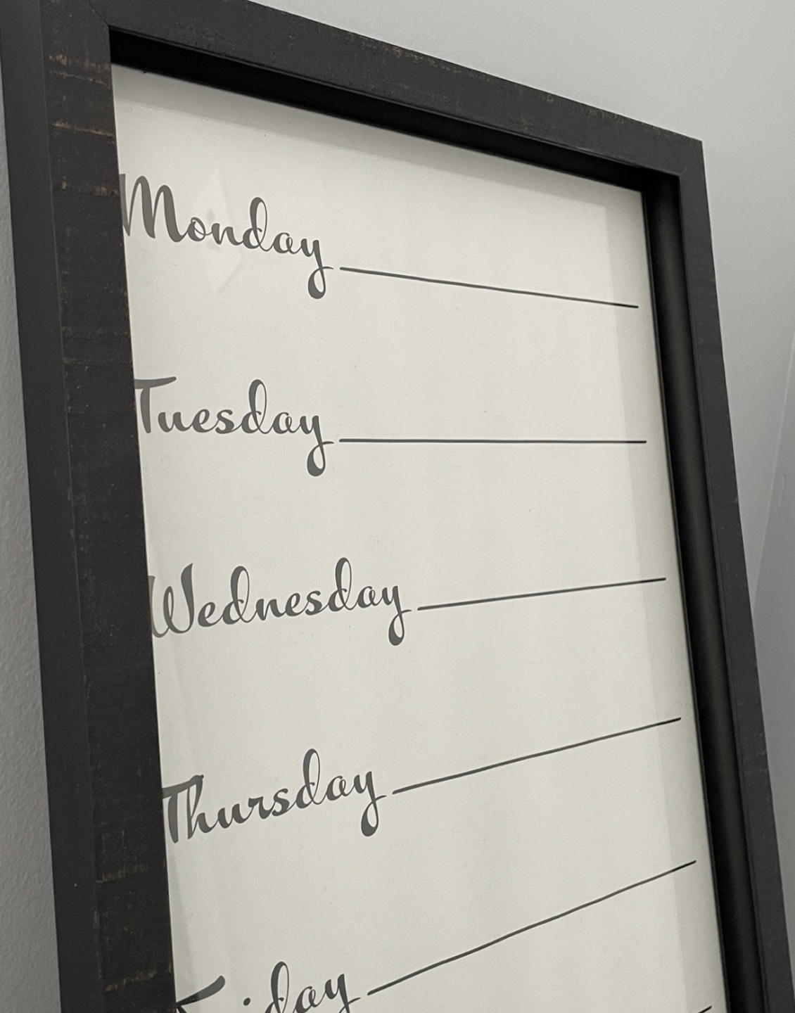 Framed weekly whiteboard - photo 2