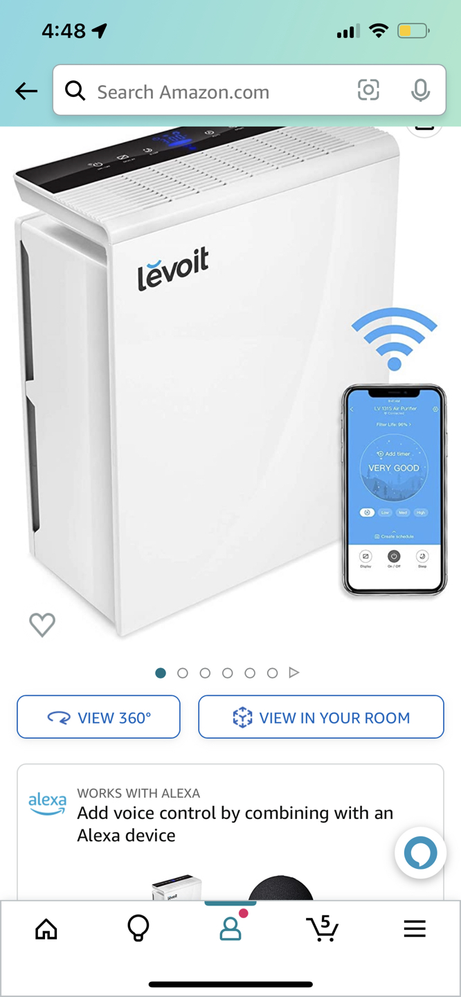 Air purifier (was $180 now $65)
