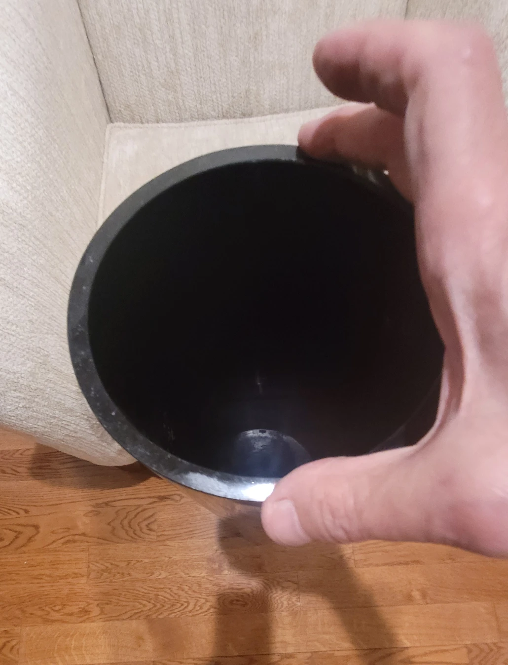 Elegant Black Glass 31" Floor Vase image indicator(2)