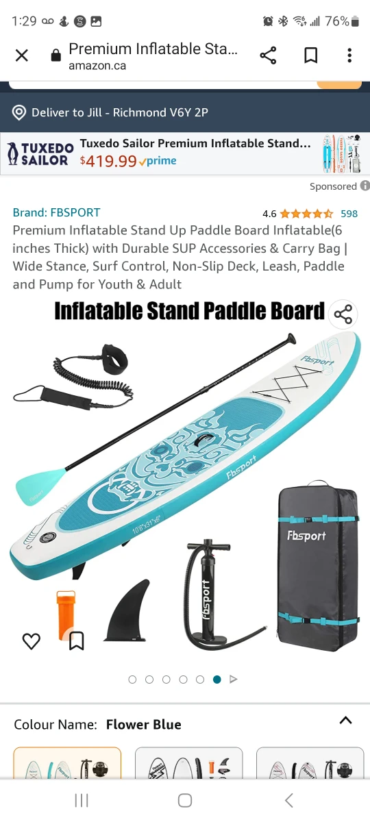 10'6" ft paddle board image indicator(4)