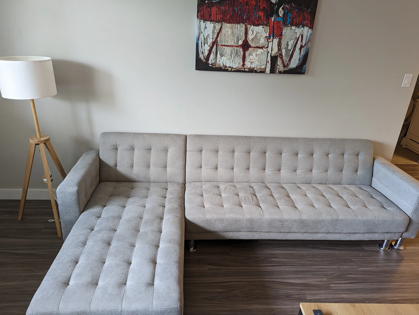 Attalens Sleeper Sofa Light Grey image indicator(6)