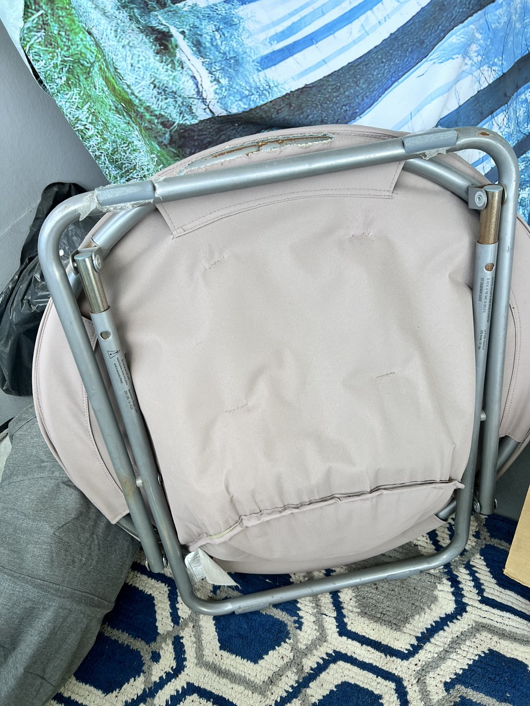 Saucer chair with metal frame 🌱 image indicator(5)