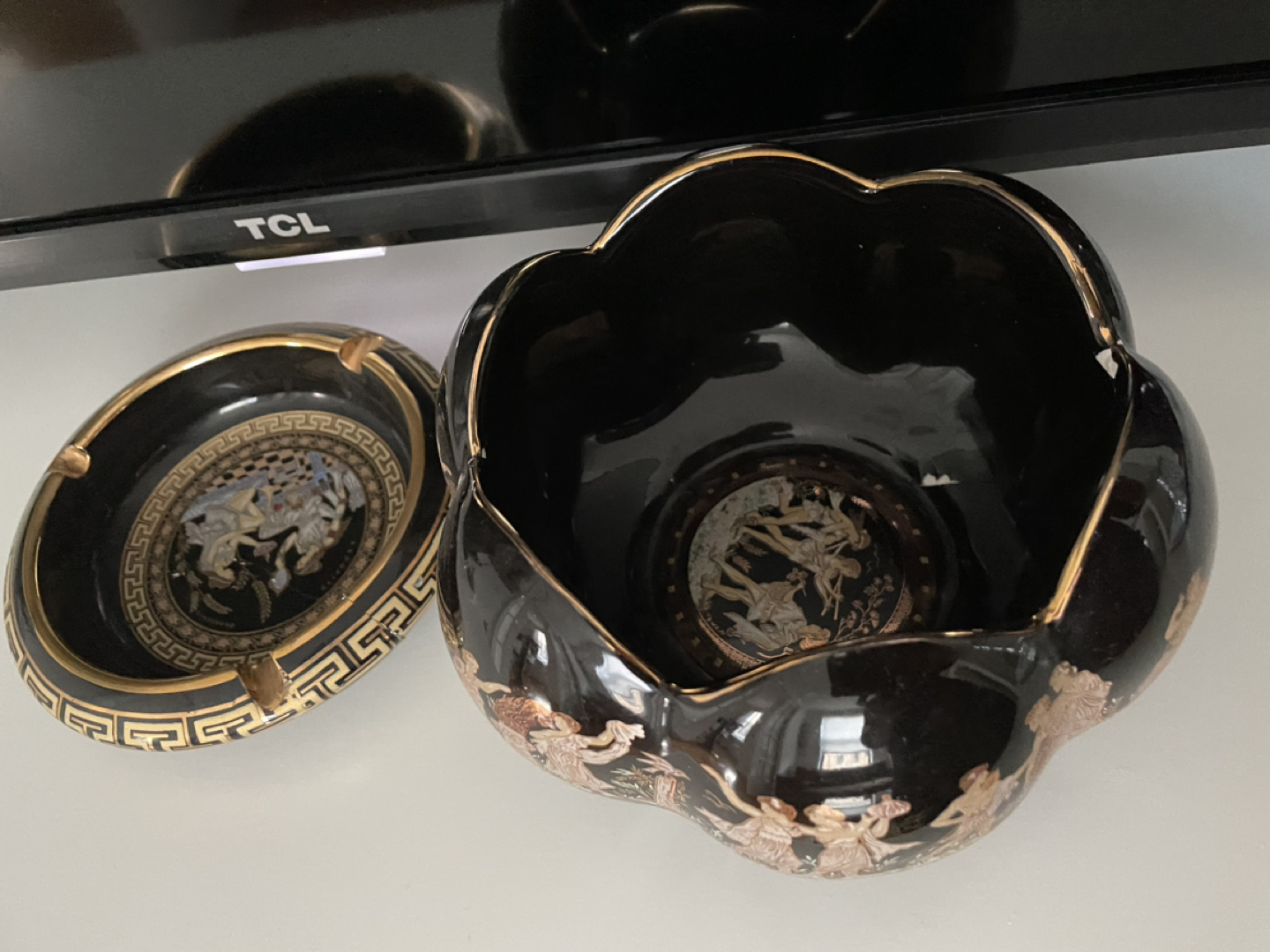 Greek 24k gold ceramicware