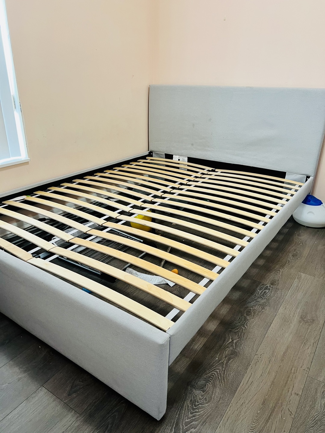 Queen size grey colour bed frame