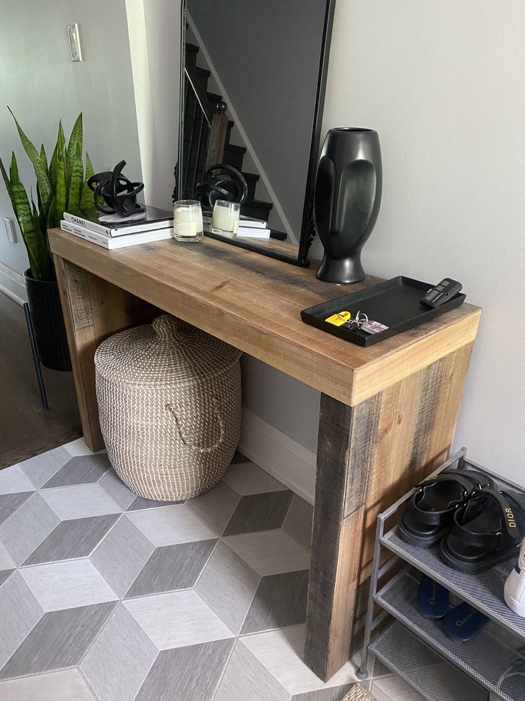 Wood Console Table