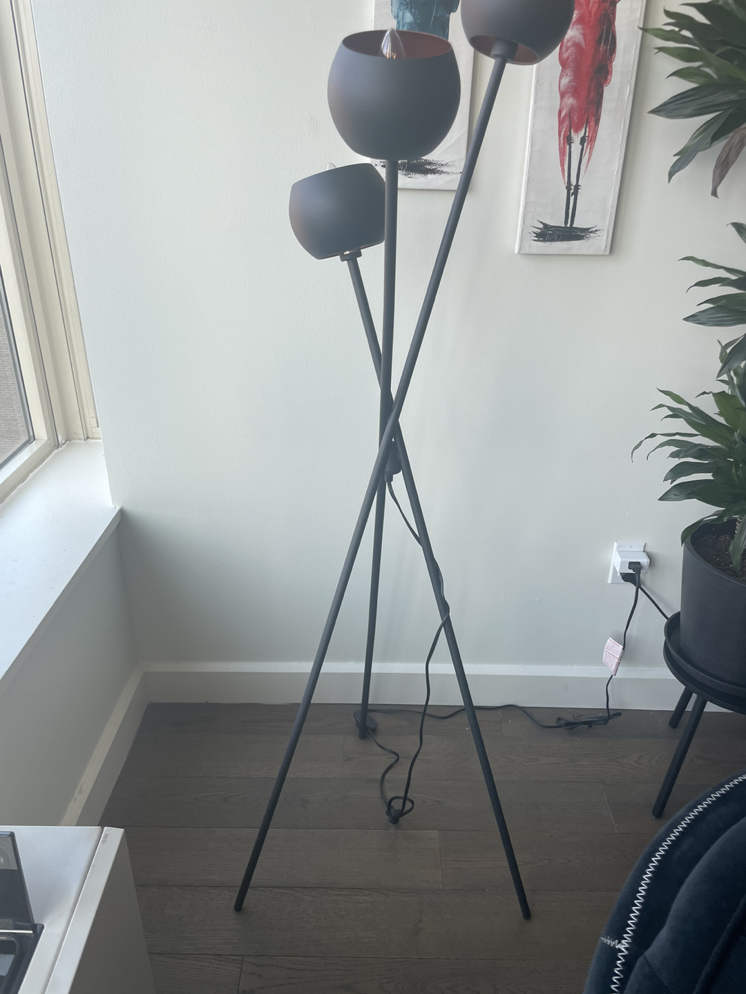 Black Tripod Floor Lamp - photo 2
