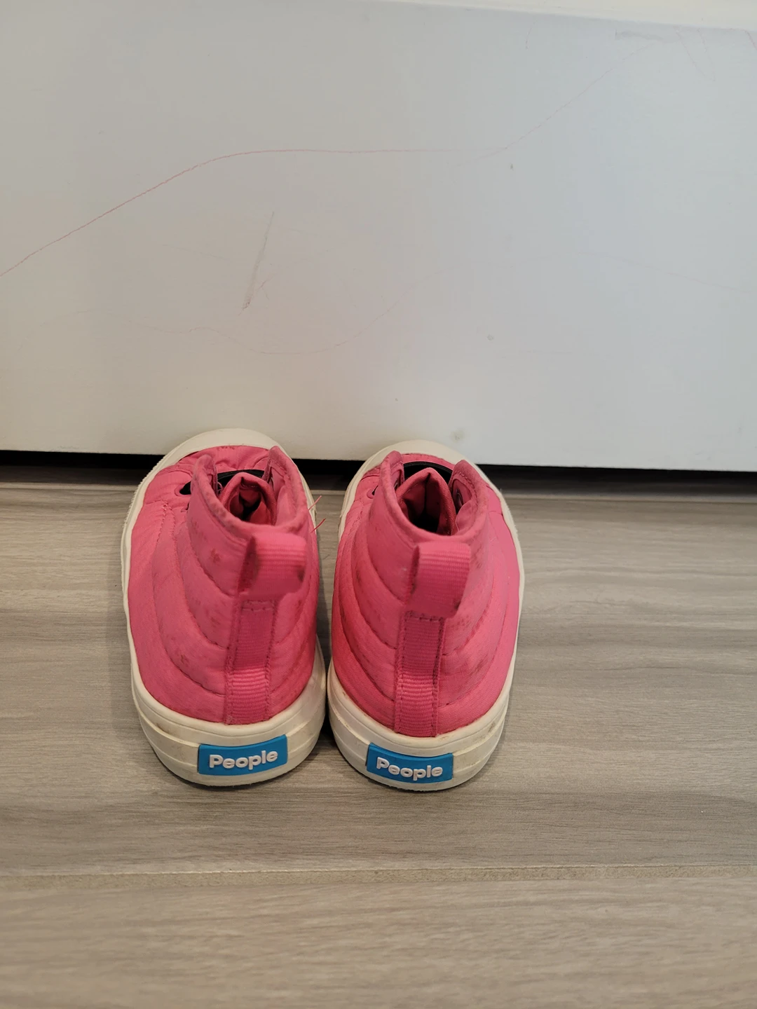 People Brand Toddler Bright Neon Pink High Top Sneakers (Size 8) image indicator(5)