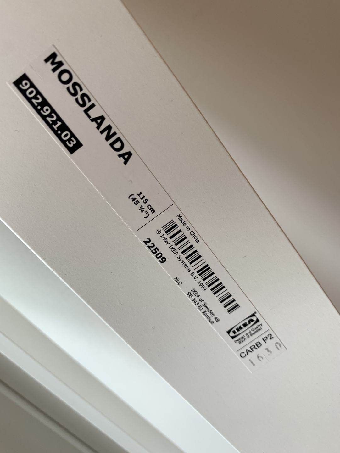 2x IKEA MOSSLANDA picture ledge white - photo 2