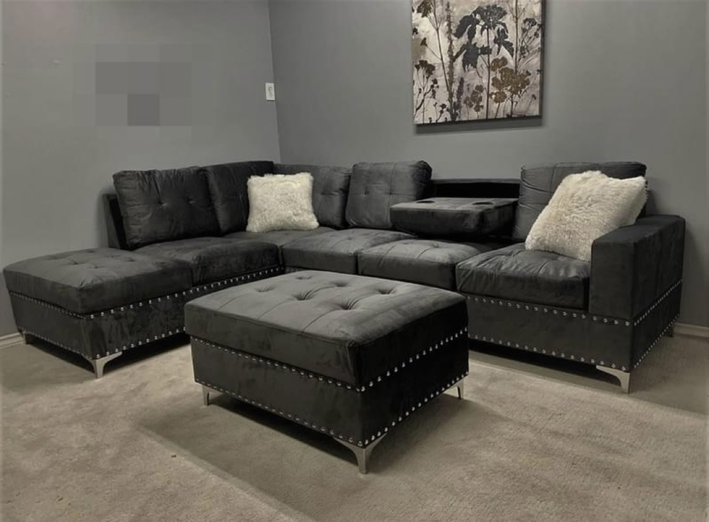 Moving Sale: Grey Couch
