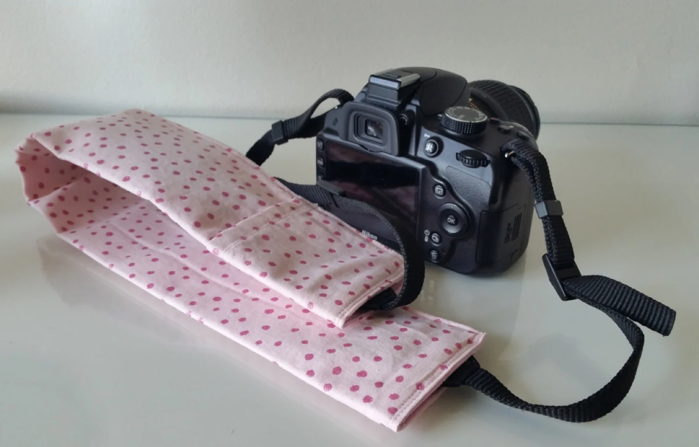 🥕NEW handmade Camera Strap Covers with lens cap holder image indicator(2)