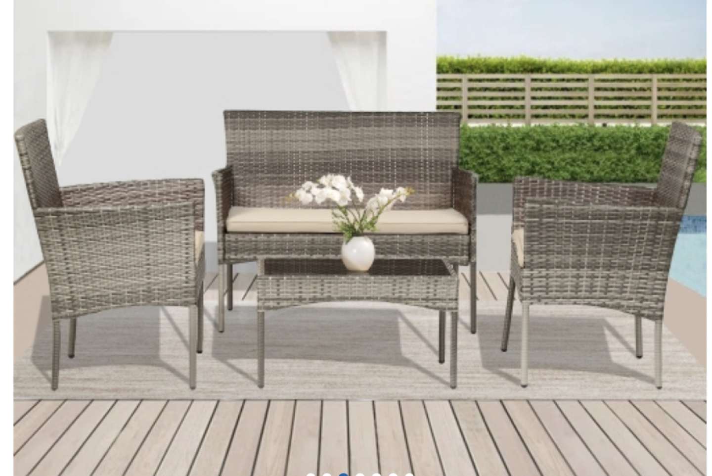 4 PC Patio Set (brand New/in box)