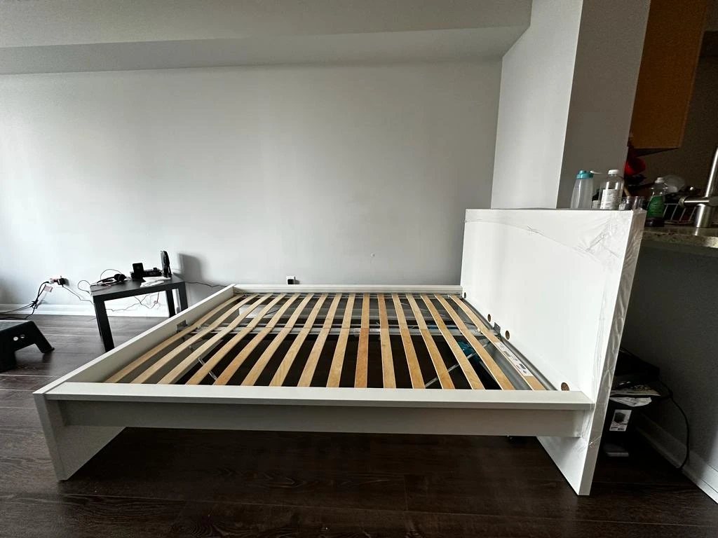 Ikea Full size Bed and Crystli 10 inch hybrid mattress - photo 3