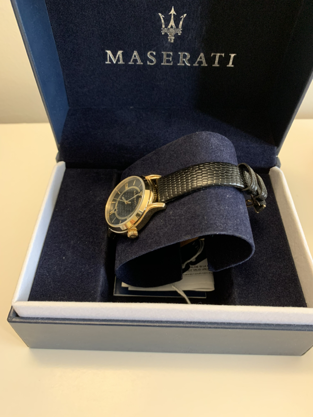 Maserati Stainless Steel & Leather Strap Watch 34mm - photo 2