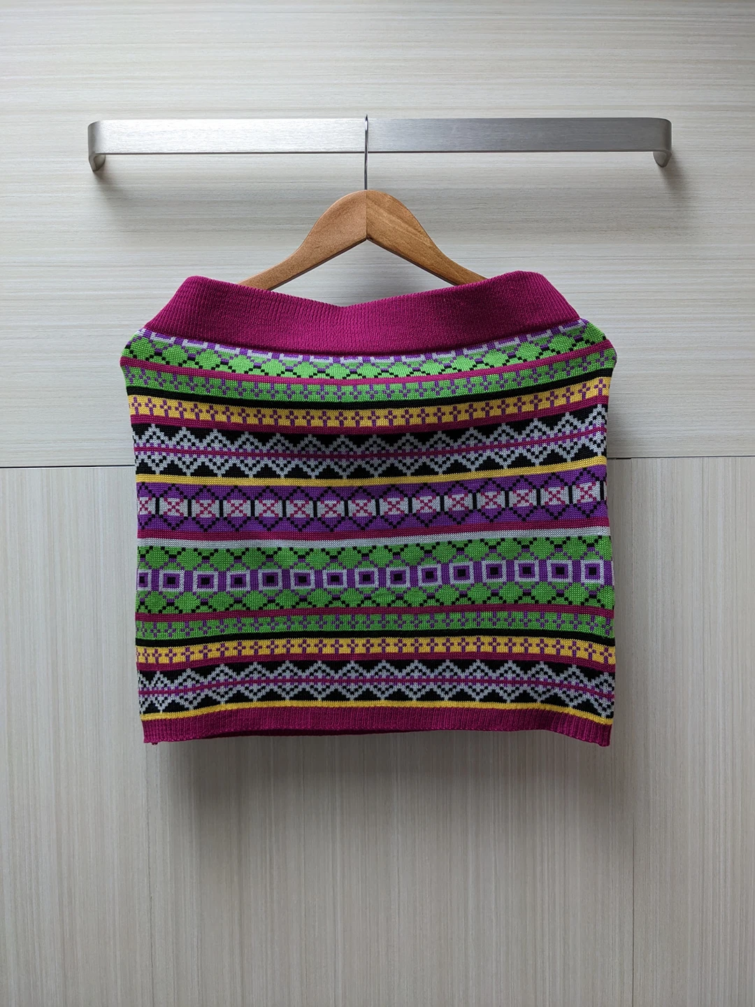 Vintage Knitted Colorful skirt