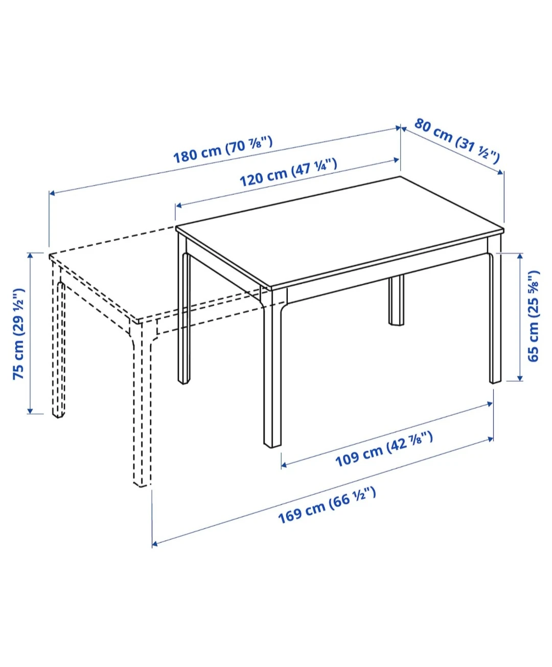 expandable dining table set (2chairs, bench) - photo 2