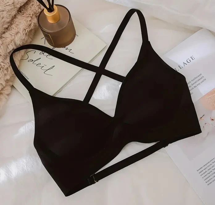 New Cross Black Bra Satin size small - price firm thumbnail