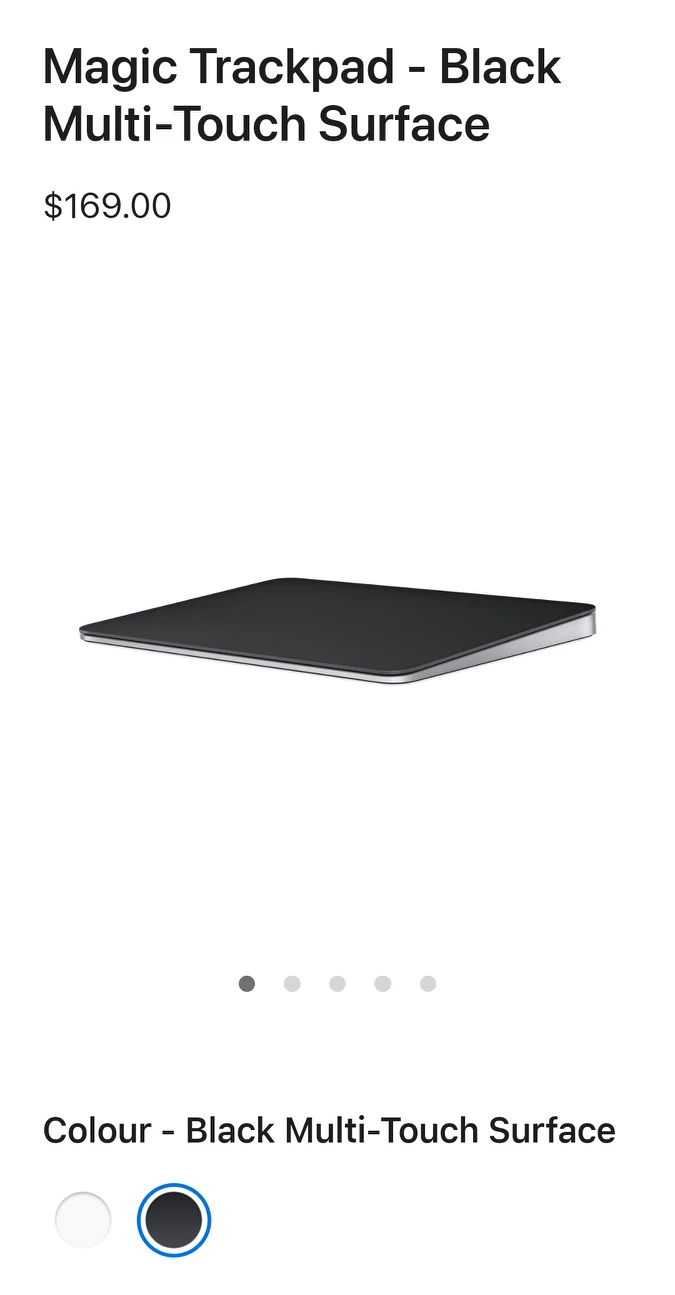 Apple magic trackpad
