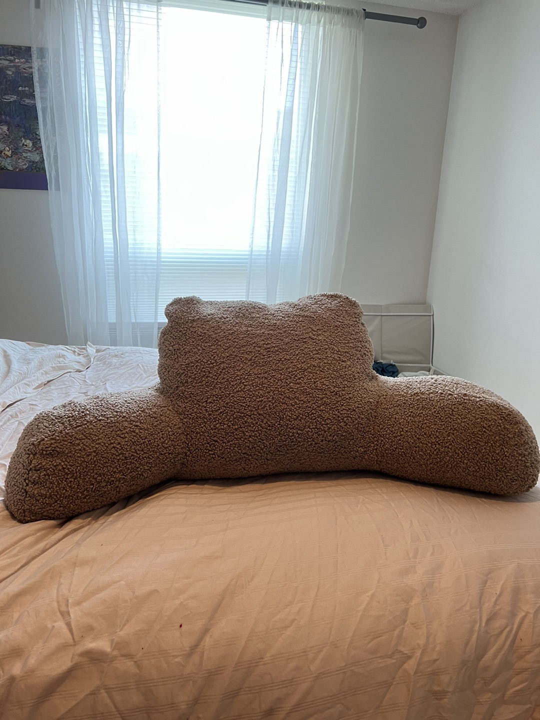 Sherpa Backrest Indigo Brand Reading Bed Pillow - photo 2