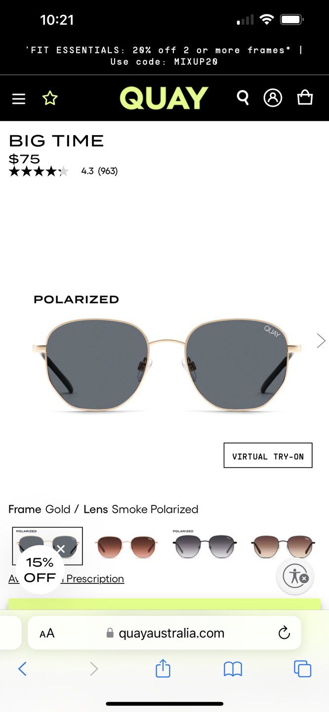 Quay Sunglasses thumbnail