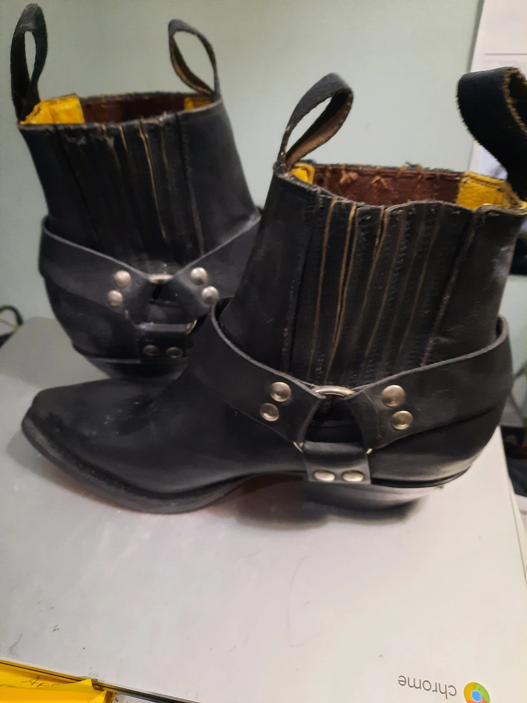 leather western ladies boots image indicator(4)