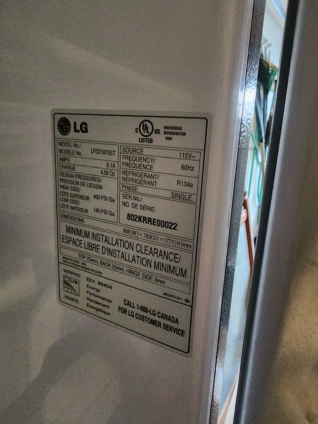 LG fridge 2014..water dispenser not working - photo 3