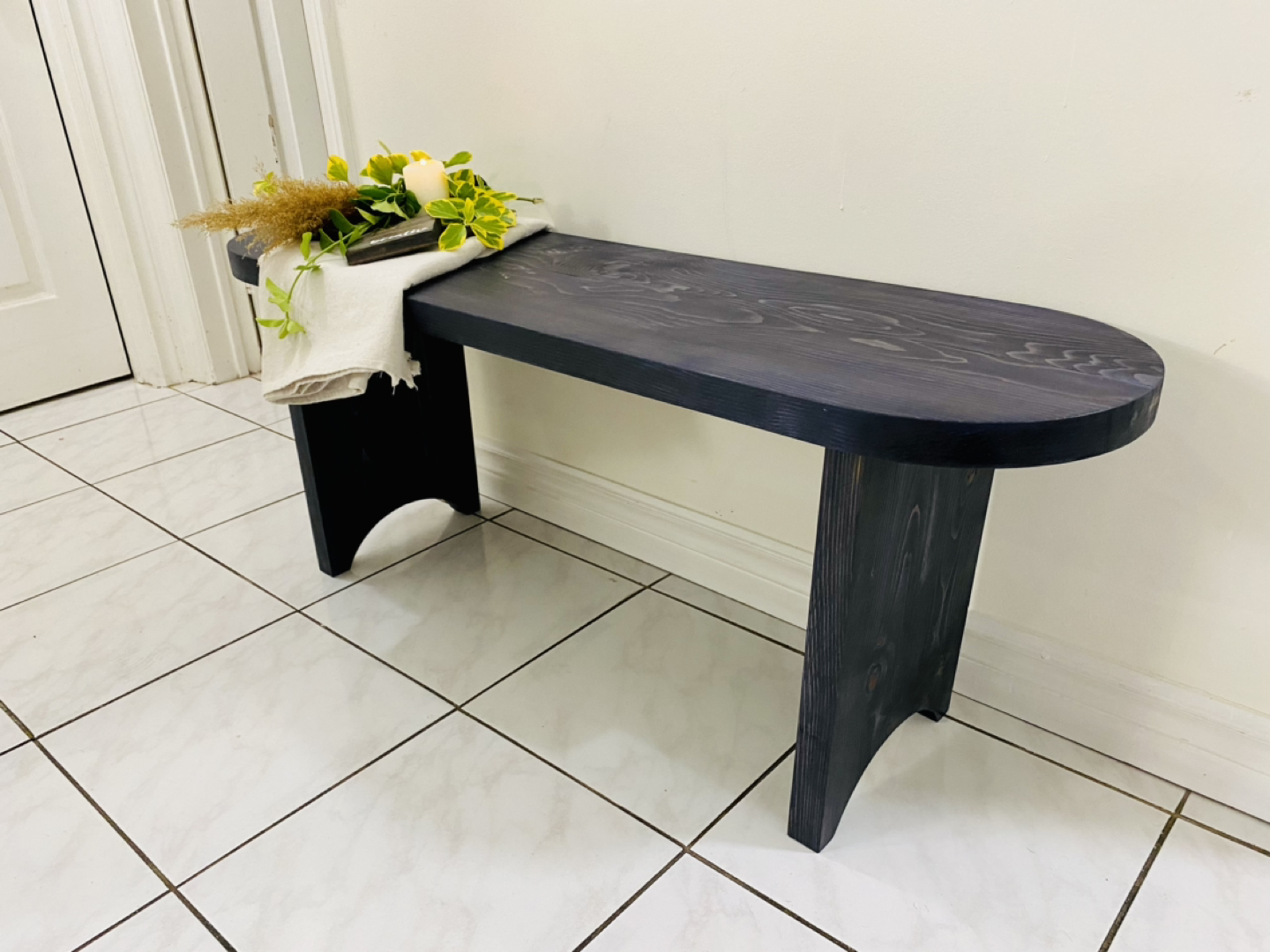 Custom built ovel bench