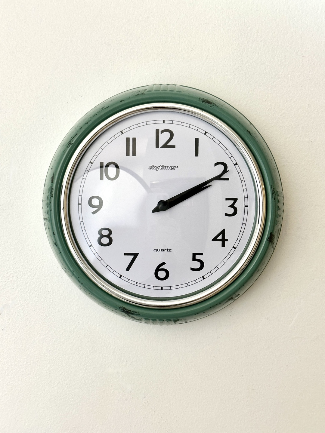 Awesome distressed clock teal green - photo 2