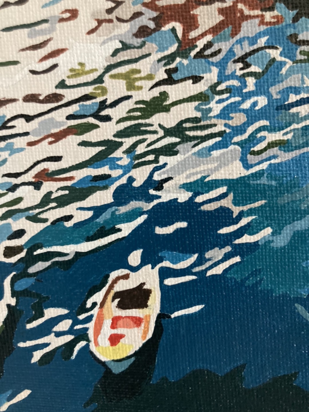 Wood frame acrylic painting #trade - photo 4