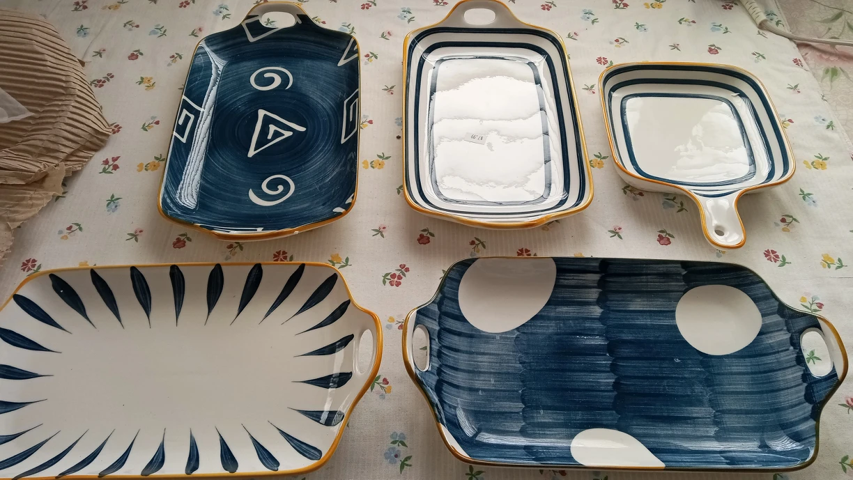 stoneware dishes. 10.00 each or Buy 2 for 15.00
