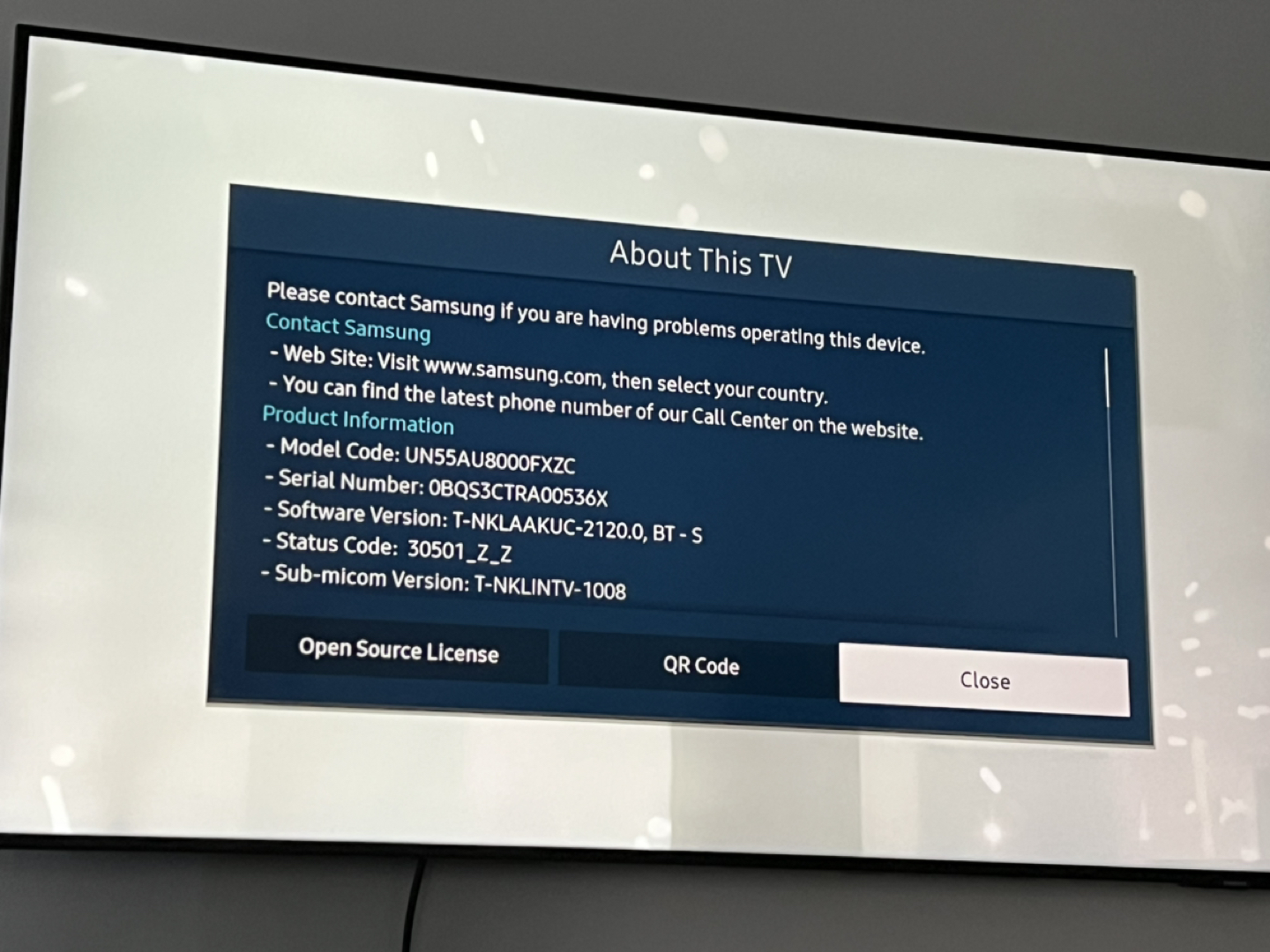Samsung TV 55 AU8000 Crystal UHD - photo 3