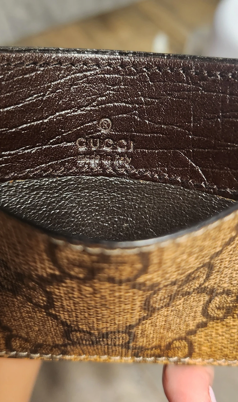 AUTH Gucci Leather Card Holder image indicator(4)