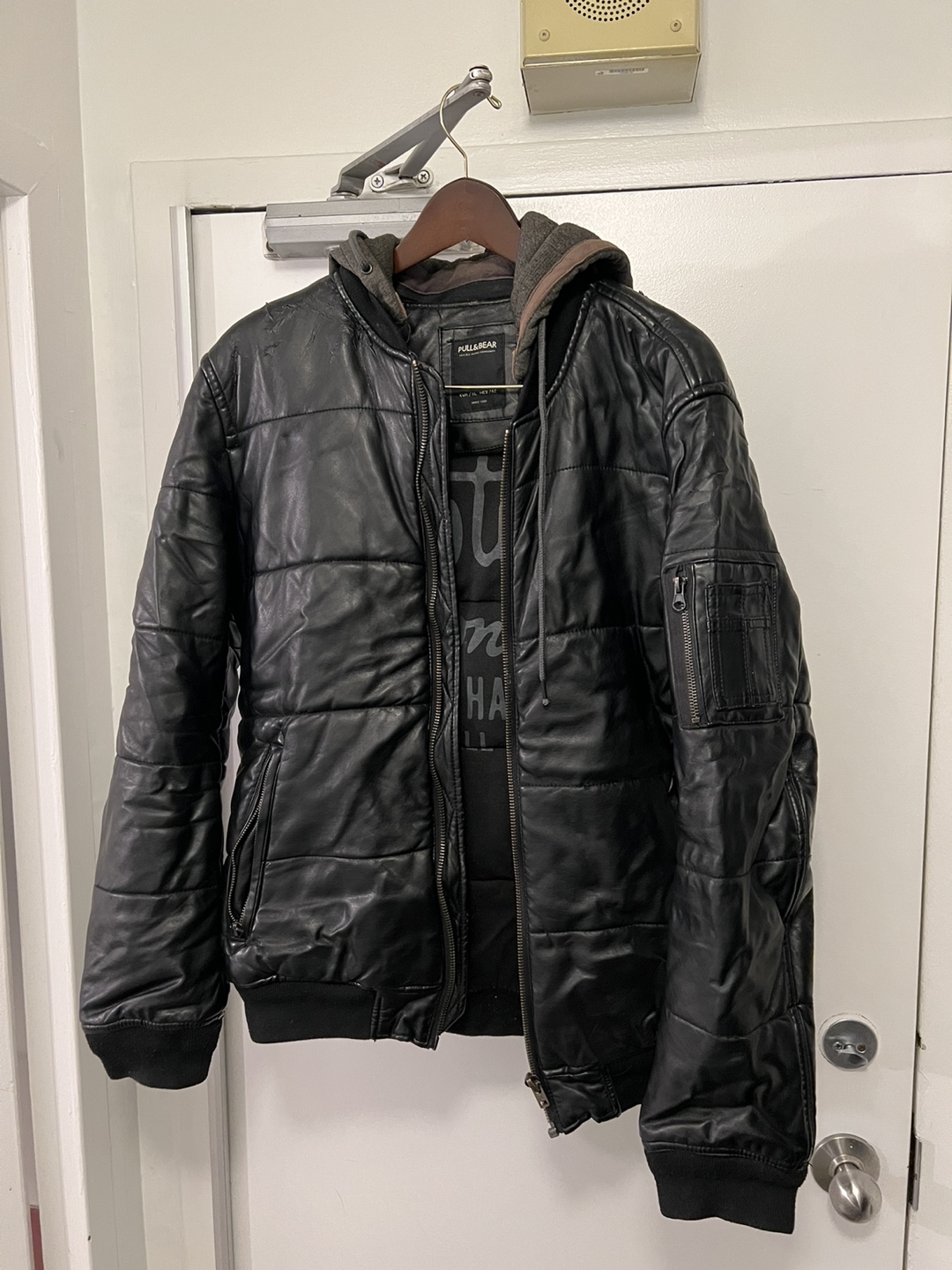 Faux Leather Jacket / Pull & Bear