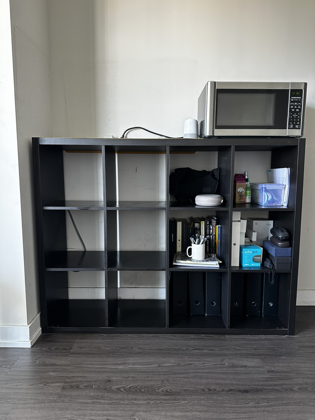 FOR SALE: IKEA KALLAX Shelving Unit (4x3) - Black Brown 🏷️