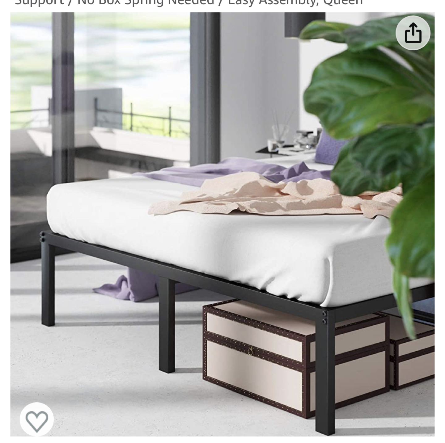 ZINUS Yelena 14 Inch Metal Platform Bed Frame - photo 2