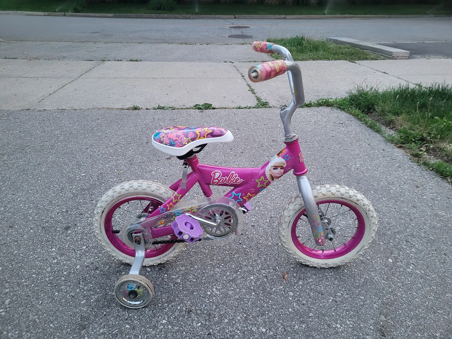 Barbie 12" Girls Bike with training wheels