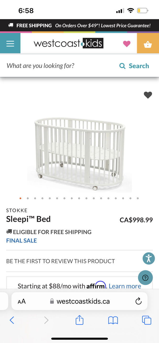Stokke Sleepi and Sleepi Mini Package