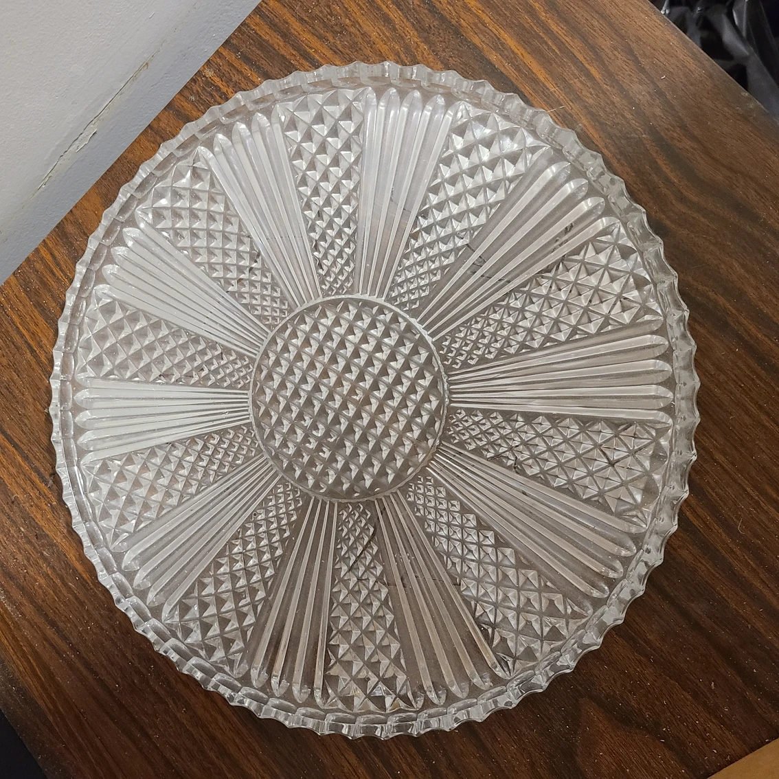 Vintage Crystal Bowl & Plate image indicator(2)