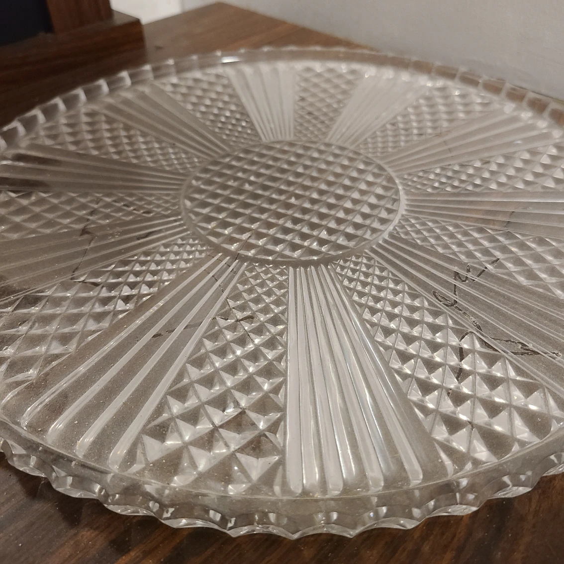 Vintage Crystal Bowl & Plate image indicator(3)