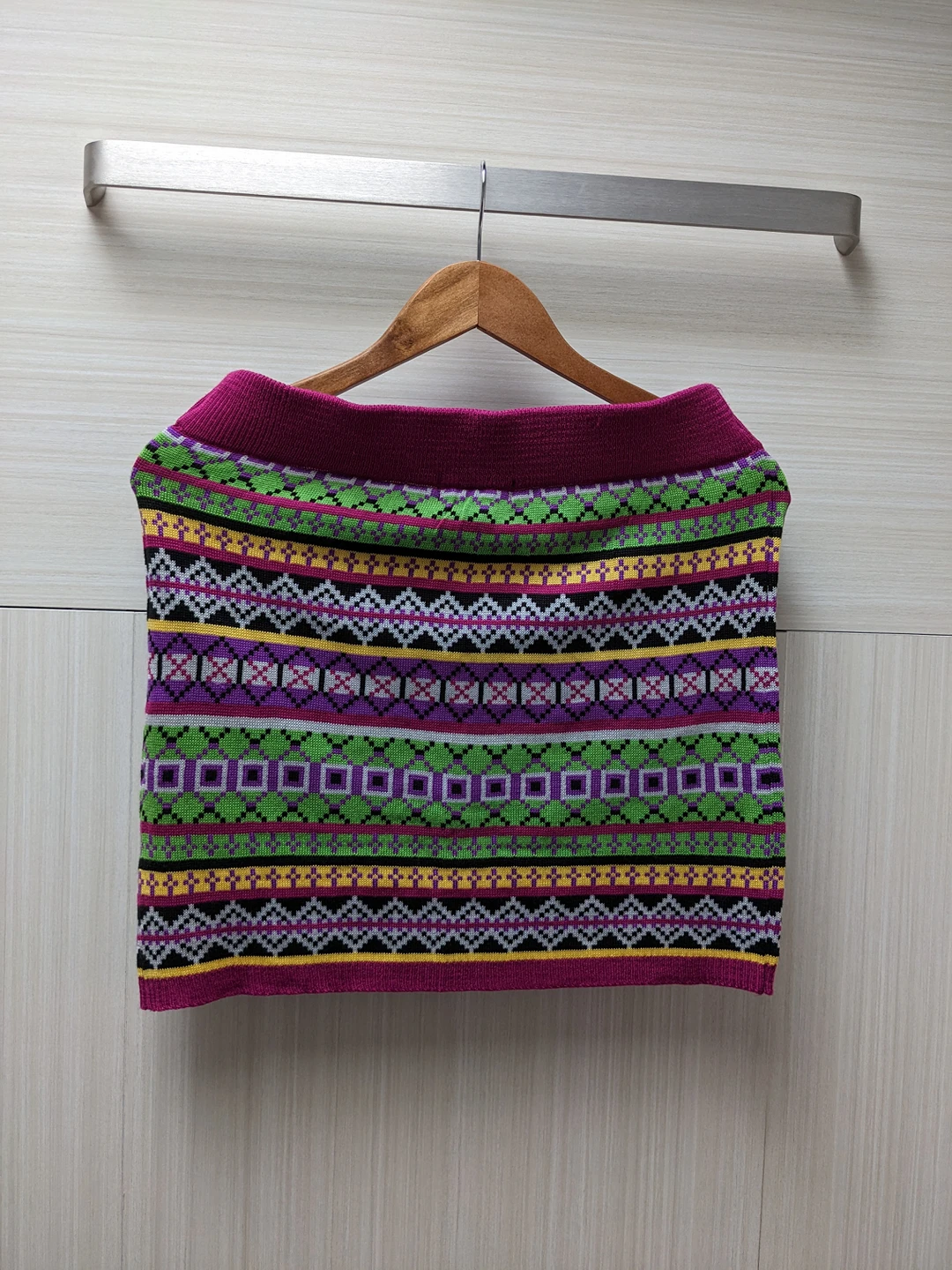 Vintage Knitted Colorful skirt - photo 2