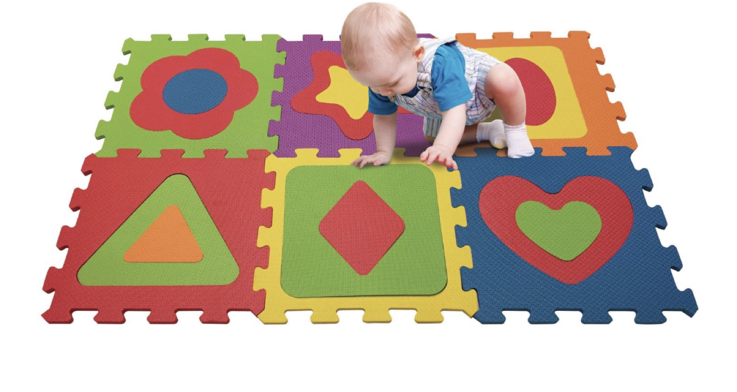 Foam shapes puzzle mat