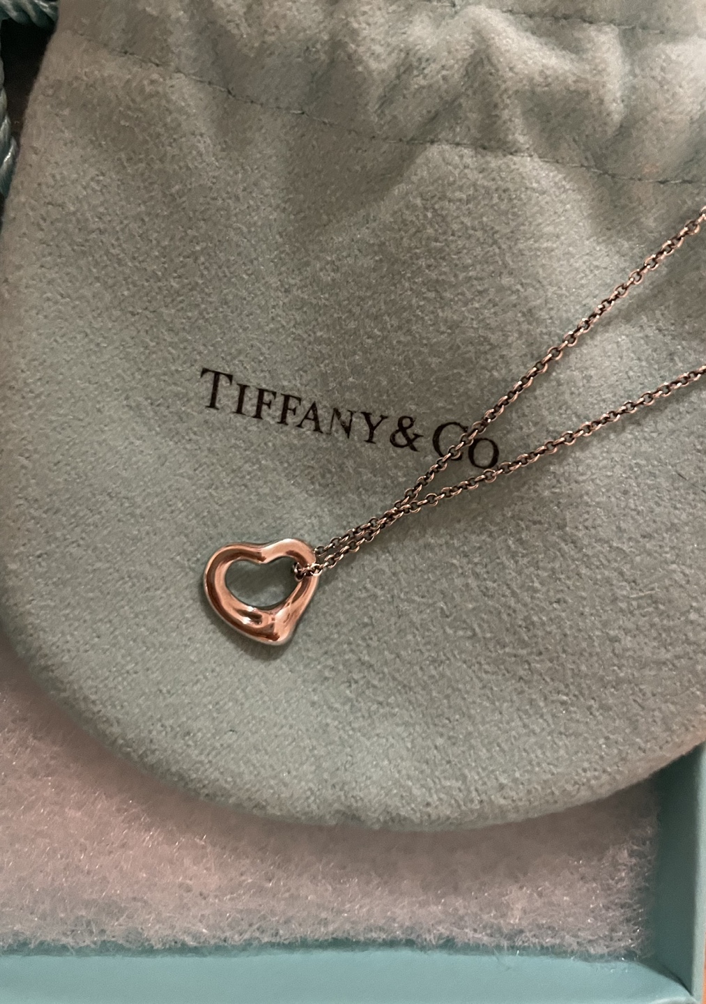 Tiffany & Co Open Heart Pendant necklace - photo 3