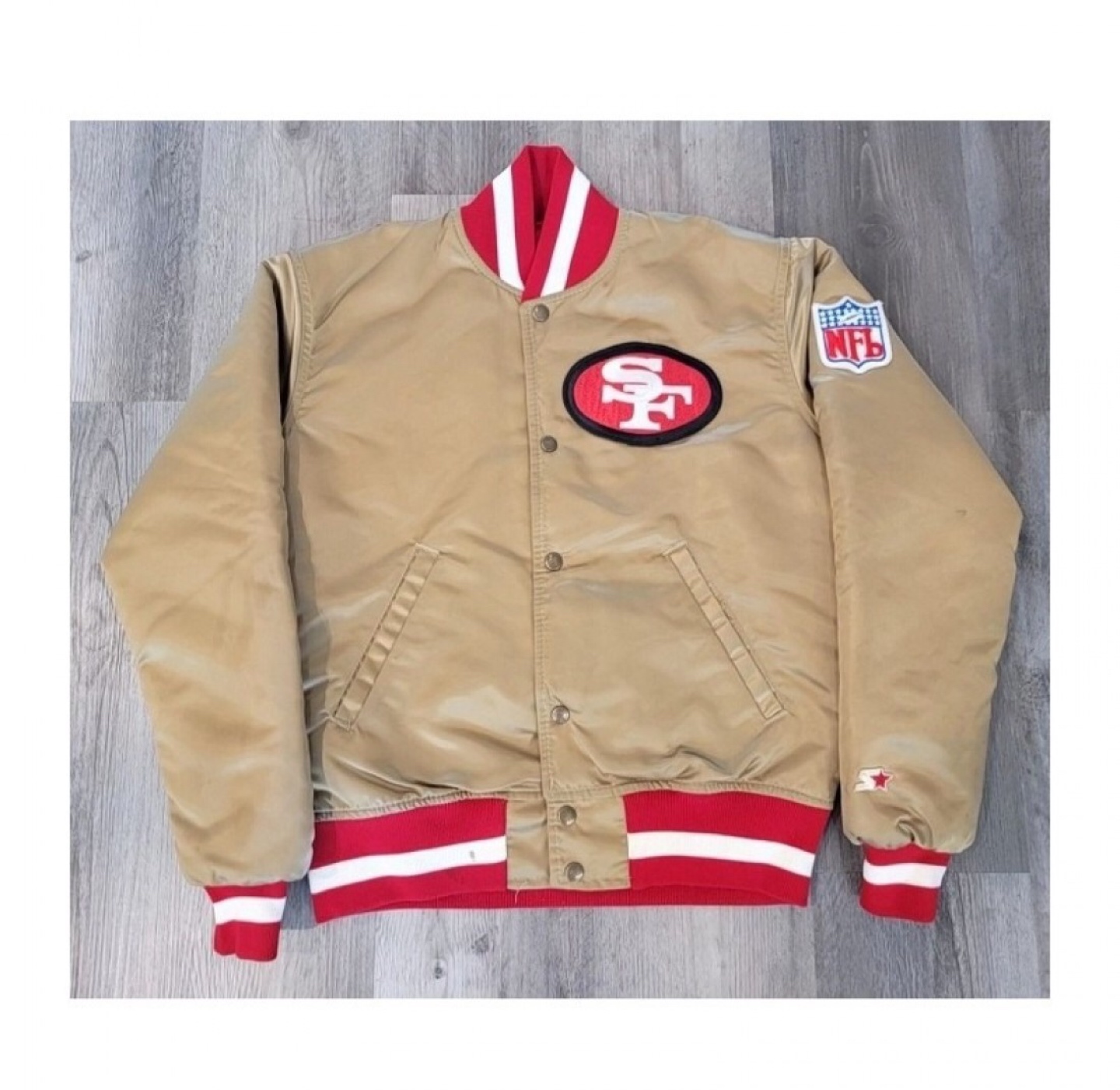 Vintage 49ers bomber jacket thumbnail
